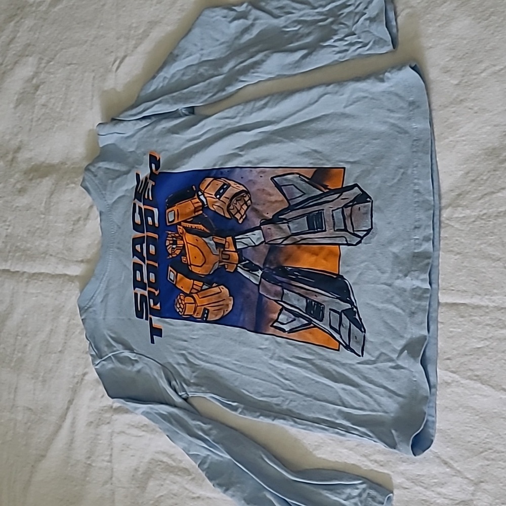 💥 Carters Boys Size 6 Blue Long Sleeve Shirt Top